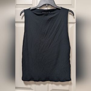 Abercrombie & Fitch Ribbed Slash Top Tank Size Medium M Black